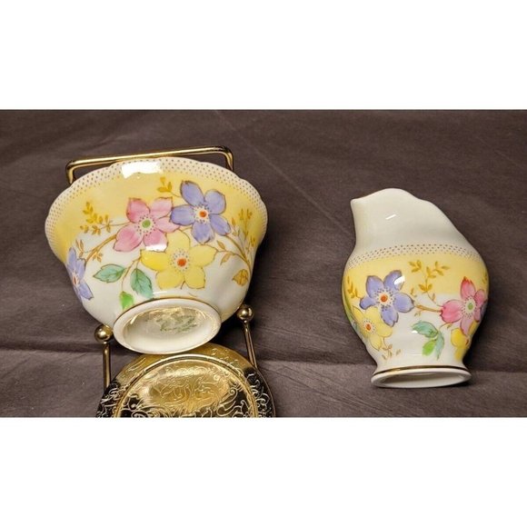 Vintage Plant Tuscan China Cream Pitcher and Sugar Bowl 1930s - Picture 2 of 10